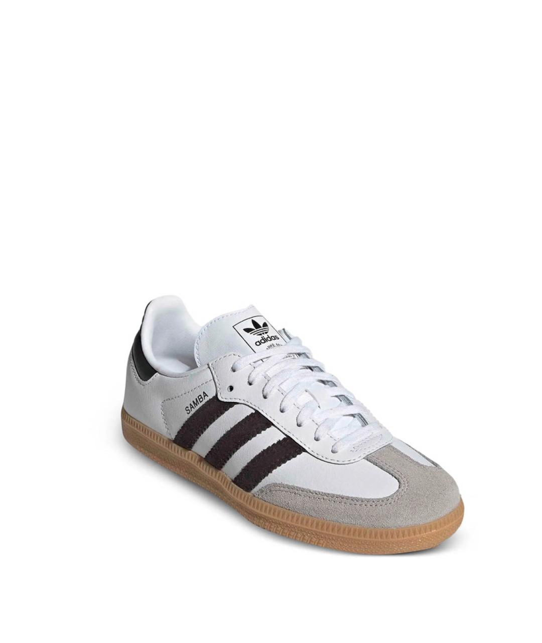 ADIDAS Белые кожаные кроссовки, фото 5