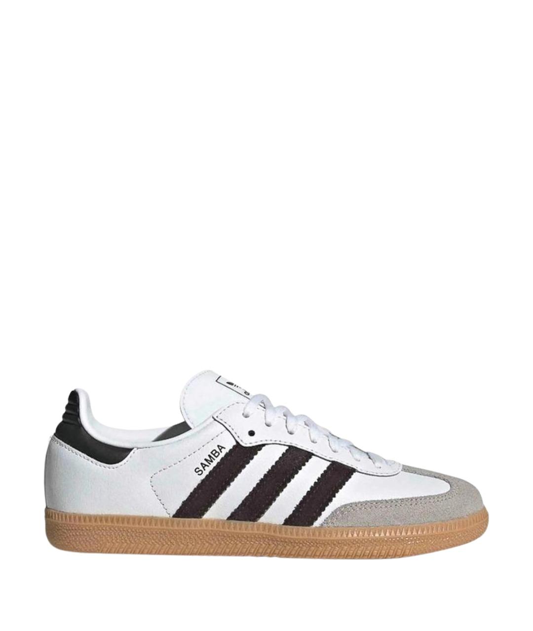 ADIDAS Белые кожаные кроссовки, фото 1