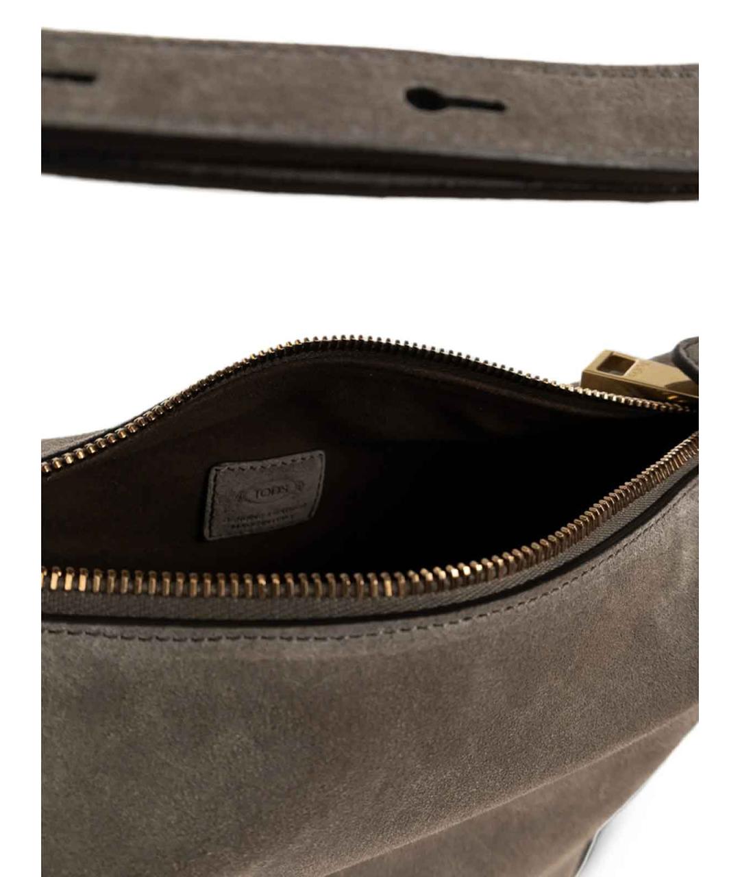 TOD'S Замшевая сумка через плечо, фото 6