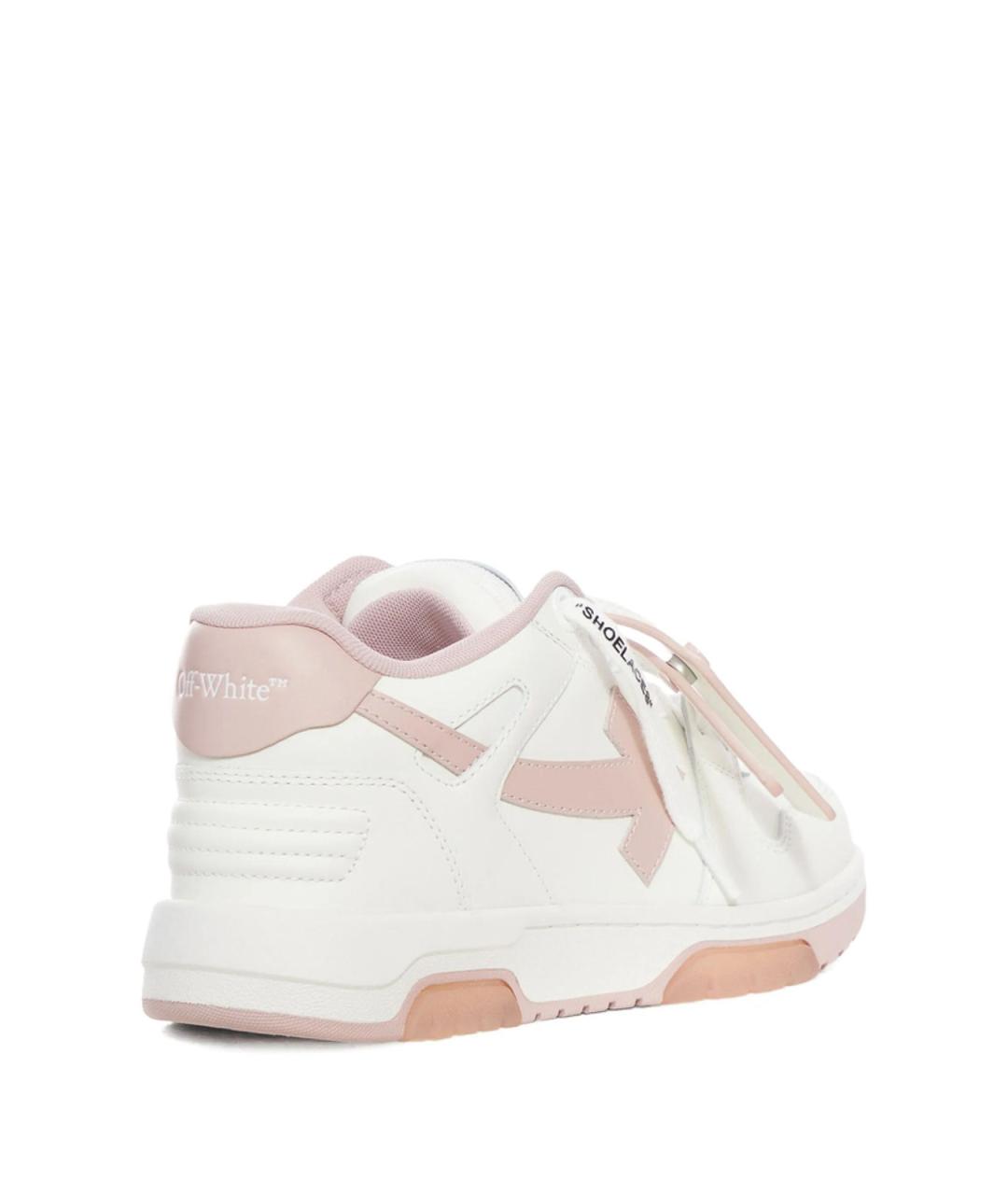 OFF-WHITE Белые кожаные кроссовки, фото 2
