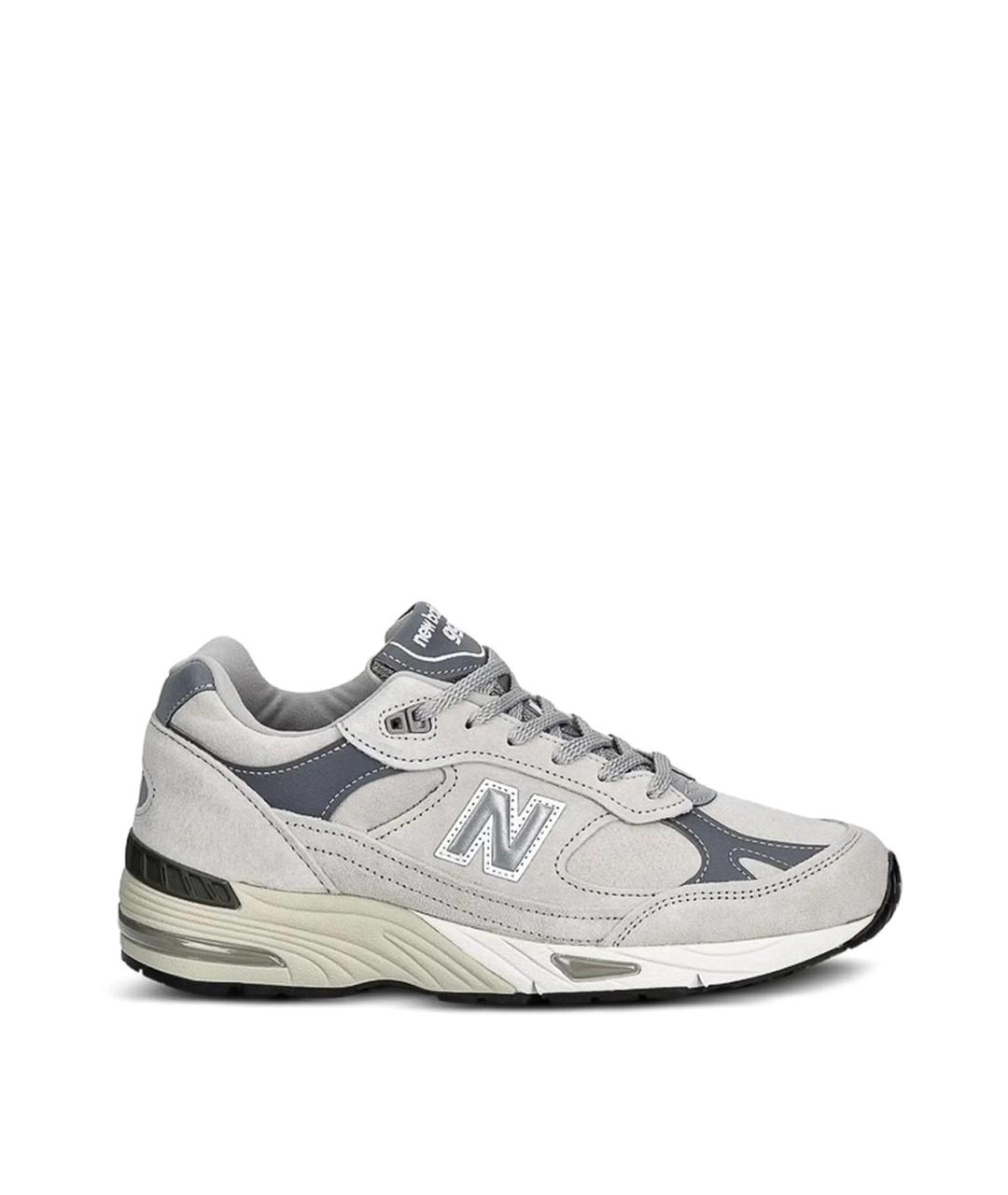 NEW BALANCE Серые замшевые низкие кроссовки / кеды, фото 1