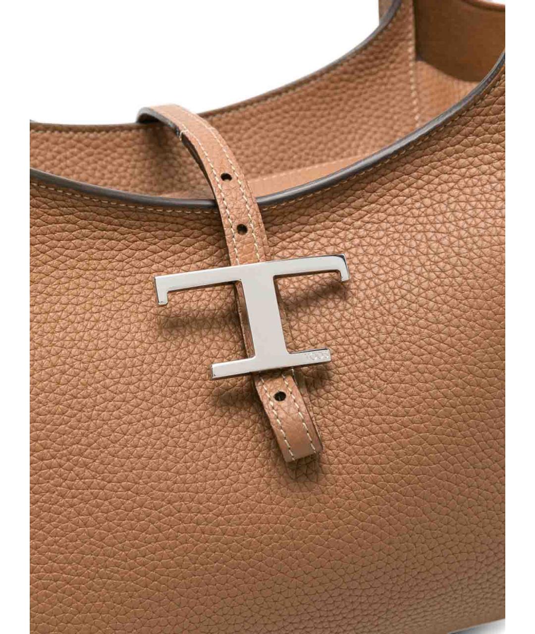 TOD'S Коричневая кожаная сумка через плечо, фото 2
