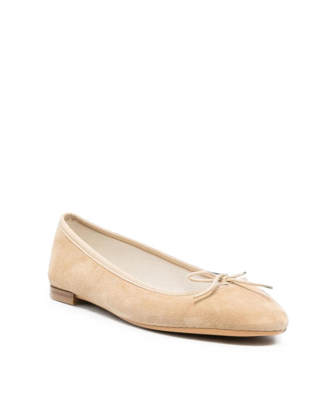REPETTO Бежевые замшевые балетки, фото 2