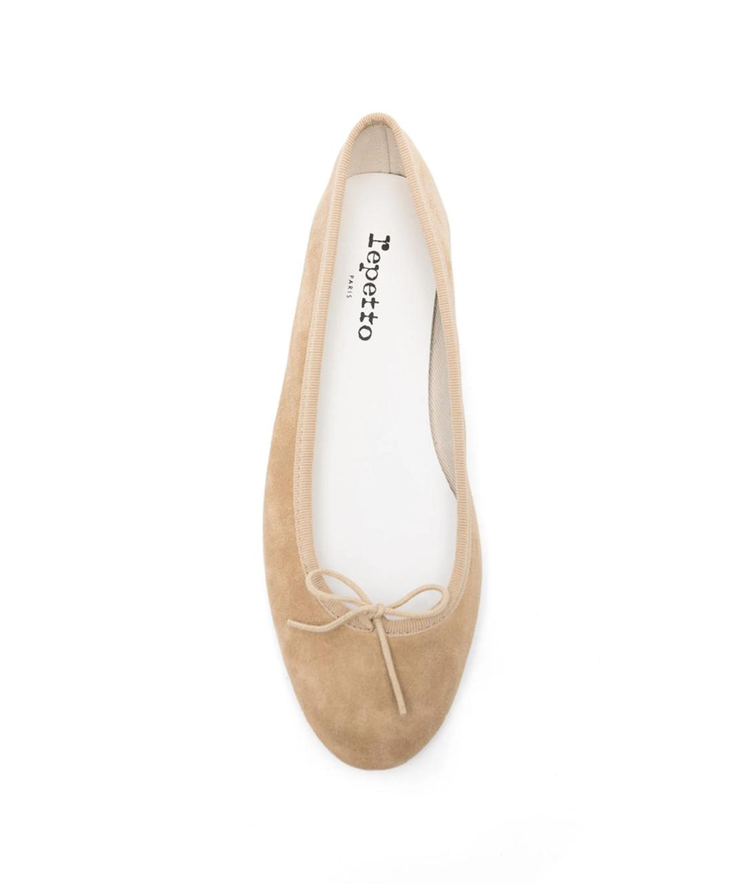 REPETTO Бежевые замшевые балетки, фото 4