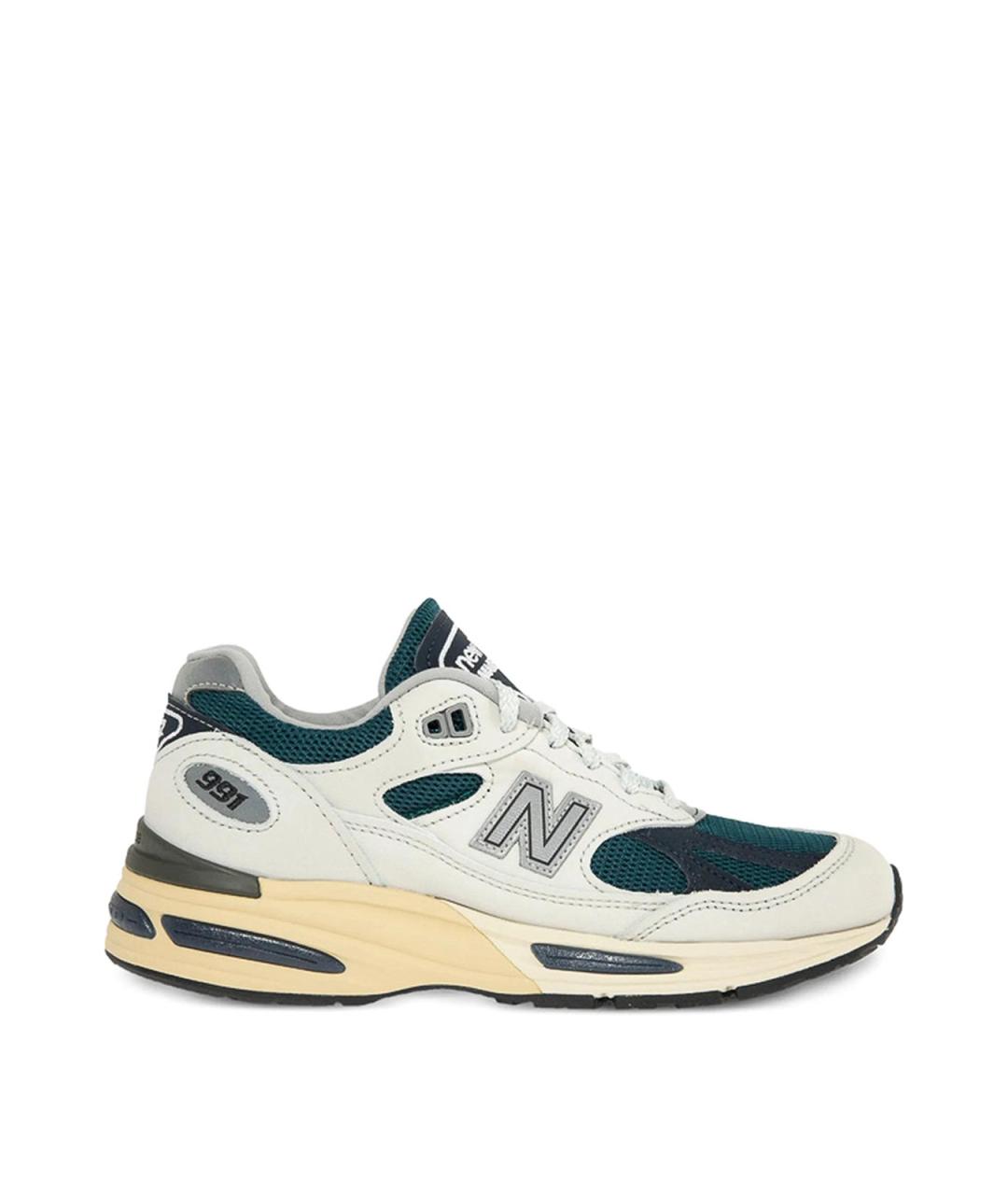 NEW BALANCE Белые резиновые низкие кроссовки / кеды, фото 1