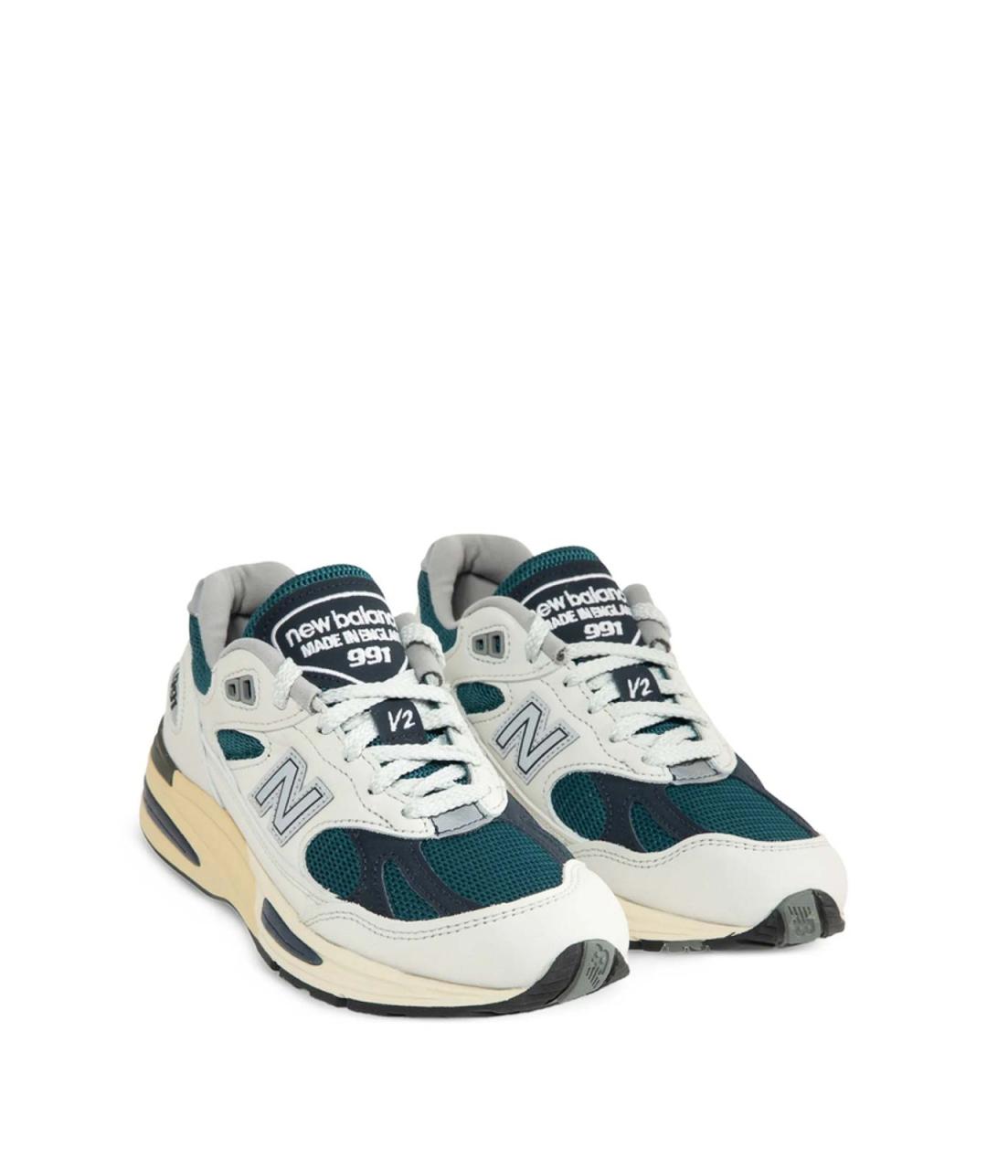 NEW BALANCE Белые резиновые низкие кроссовки / кеды, фото 2
