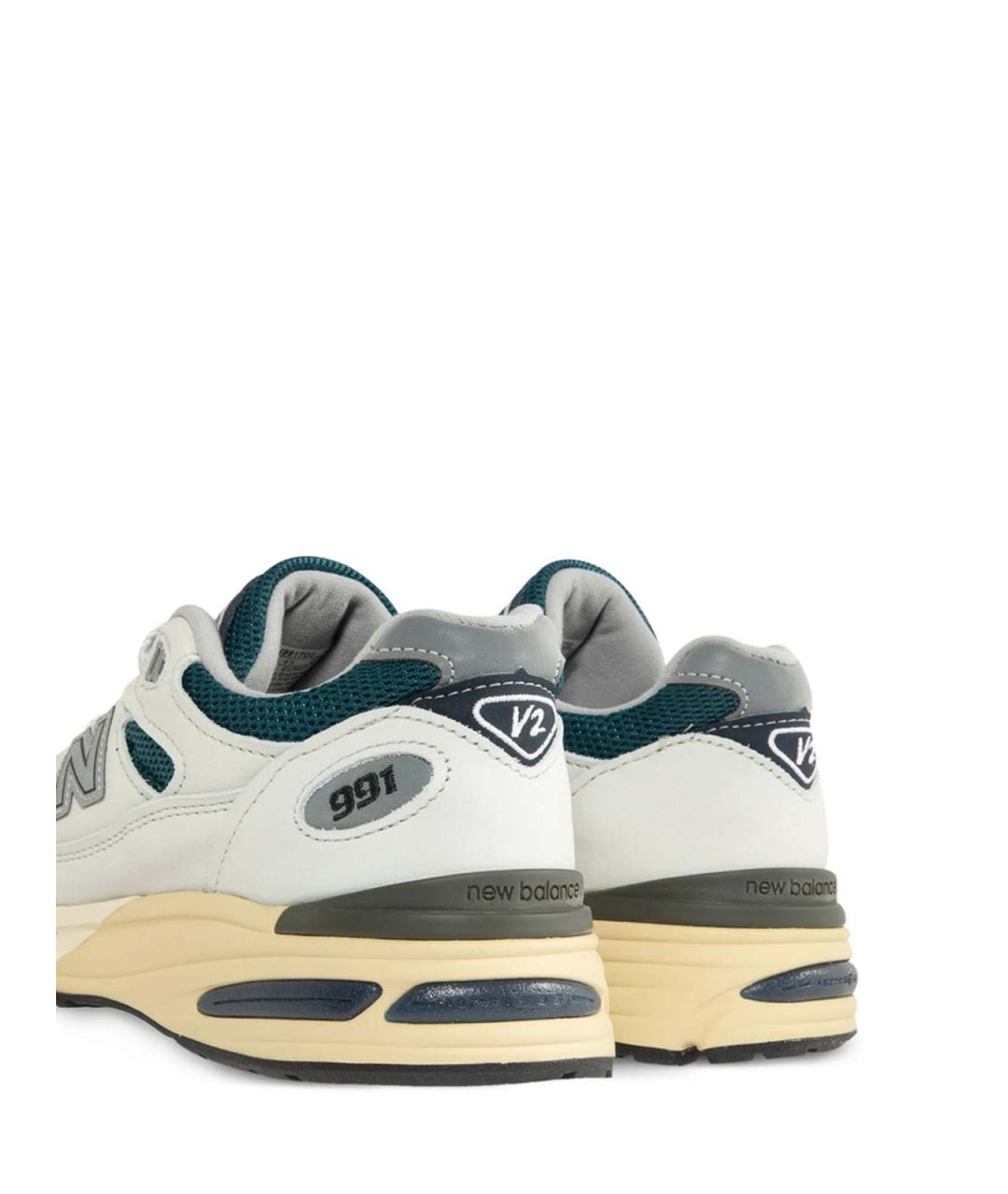 NEW BALANCE Белые резиновые низкие кроссовки / кеды, фото 3