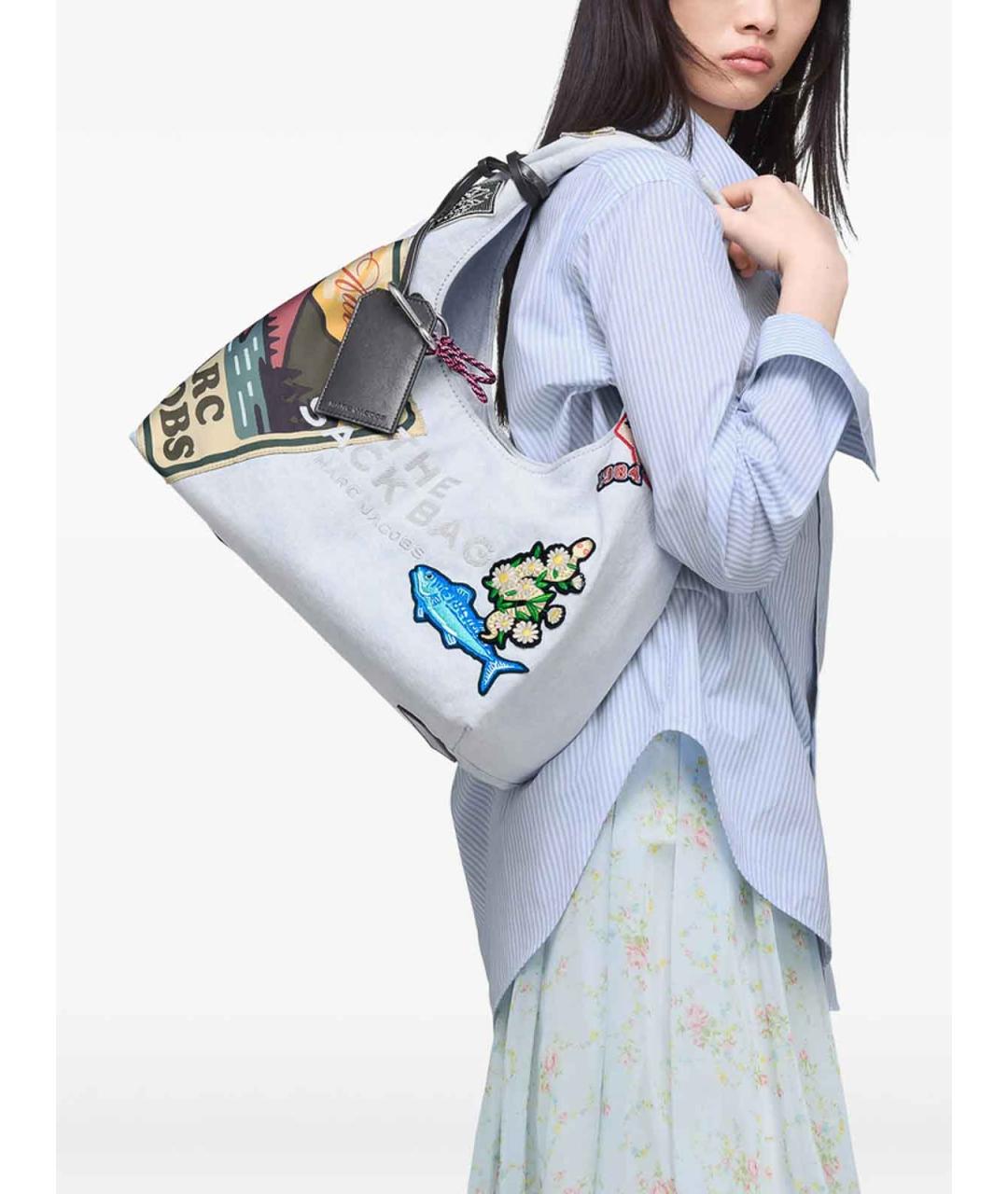MARC JACOBS Мульти хлопковая сумка с короткими ручками, фото 6