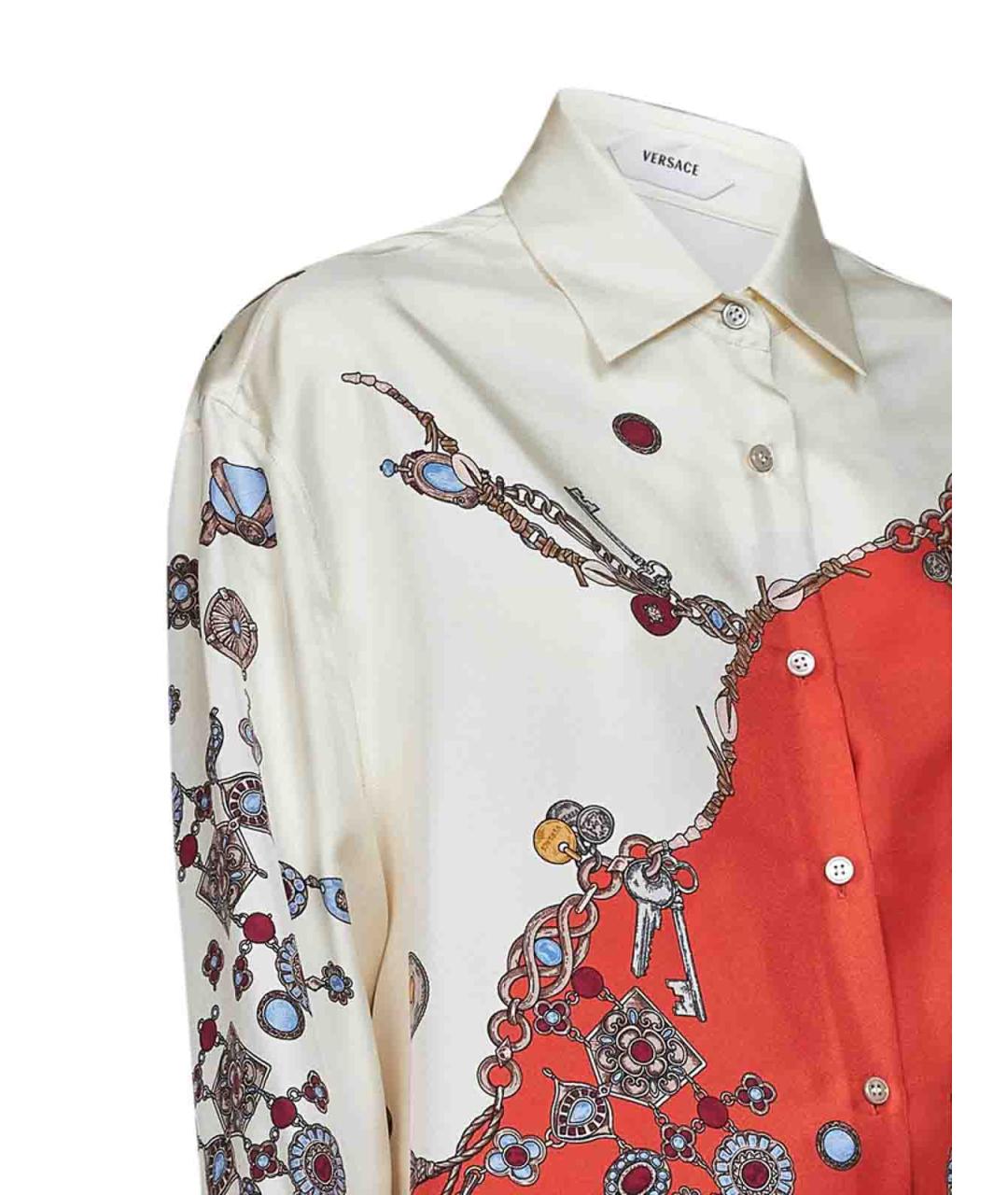 VERSACE Мульти шелковая рубашка, фото 3