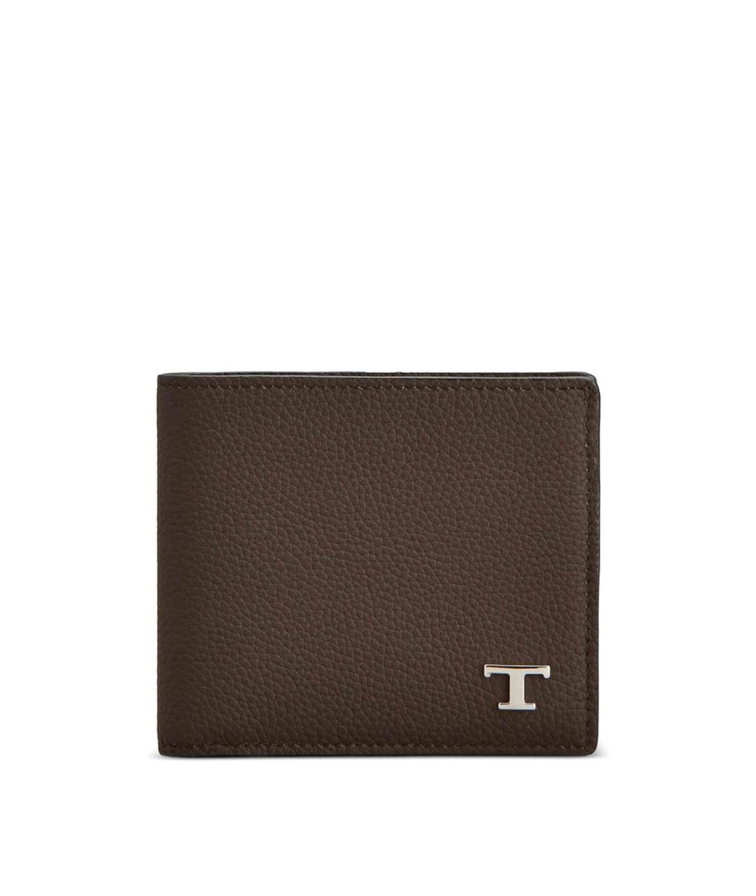 TOD'S Коричневый кожаный кошелек, фото 1