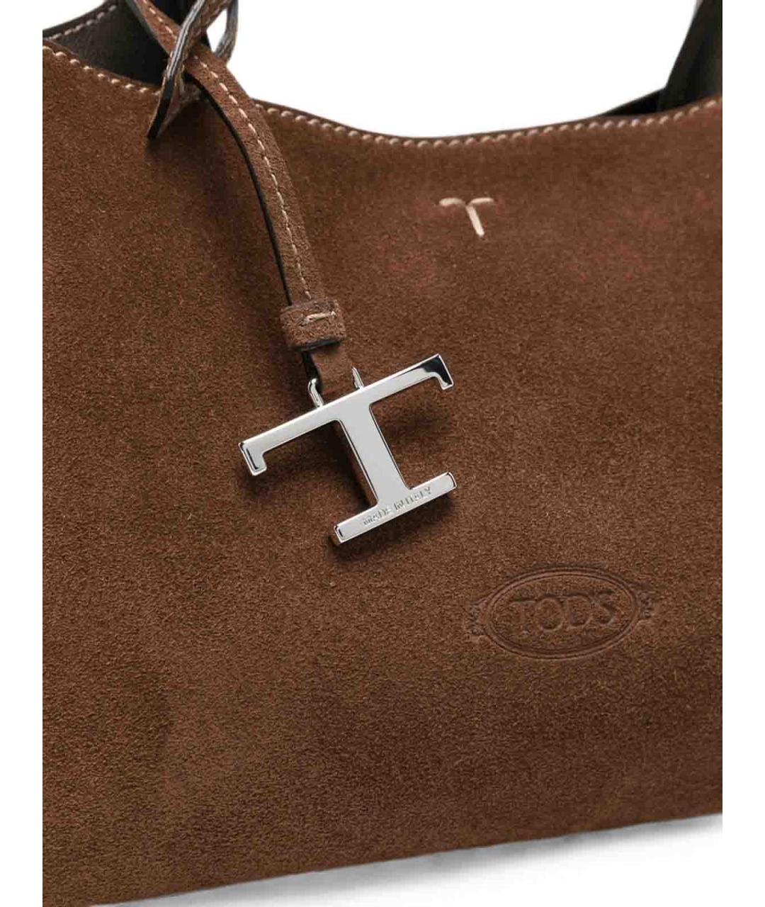 TOD'S Коричневая сумка через плечо, фото 5
