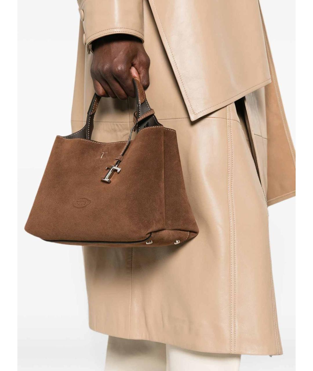 TOD'S Коричневая сумка через плечо, фото 4