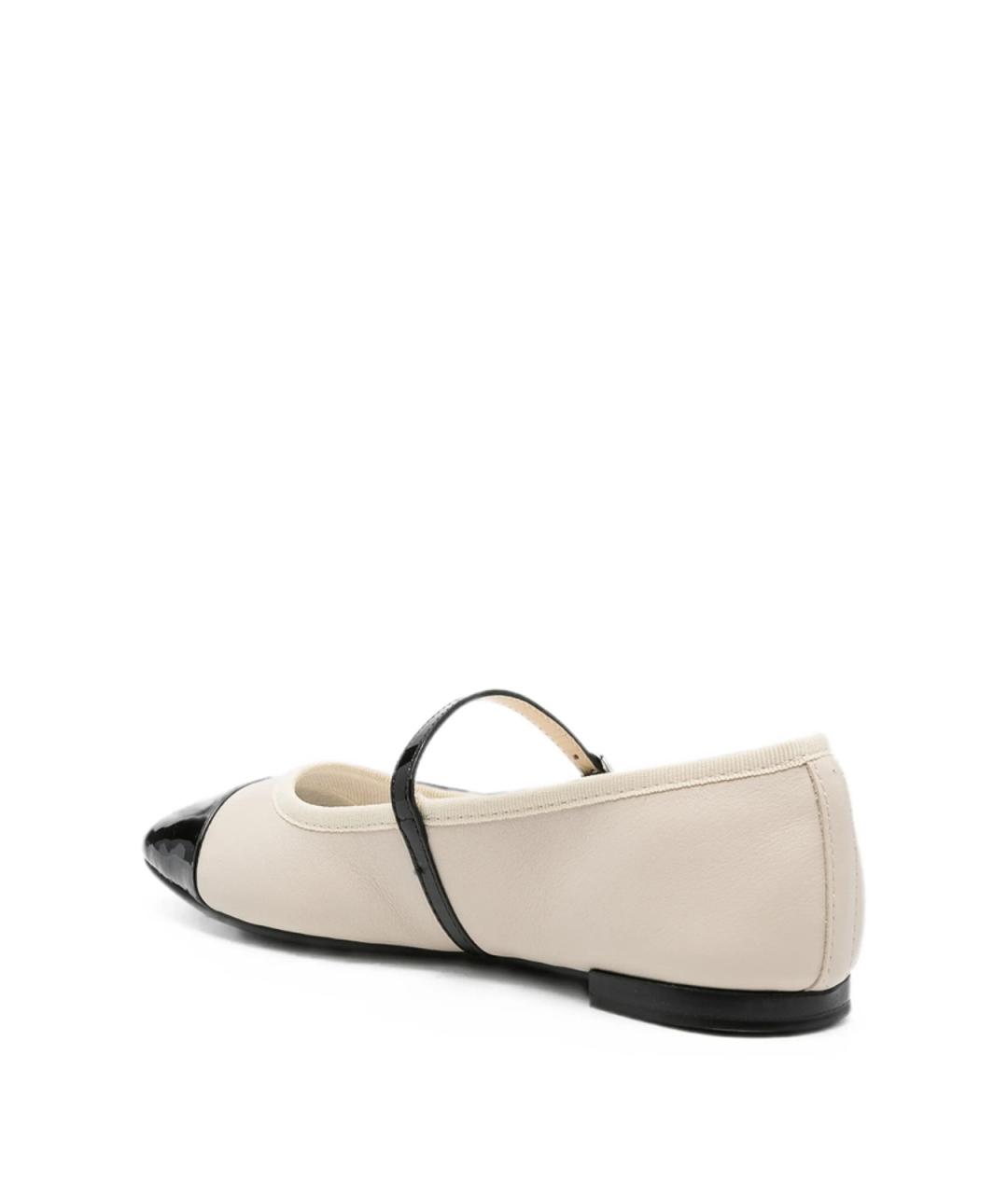 REPETTO Бежевые кожаные балетки, фото 2