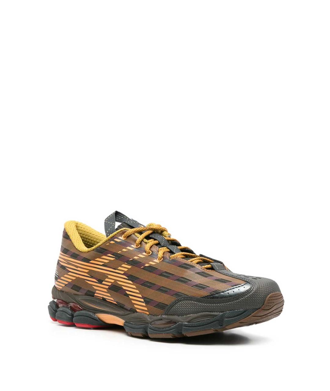 ASICS Коричневые резиновые низкие кроссовки / кеды, фото 4