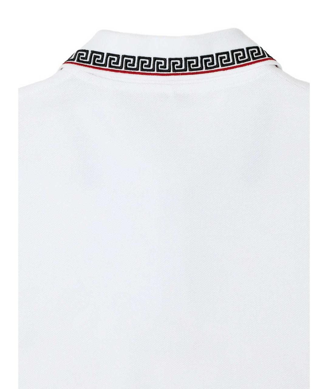 VERSACE Белая хлопковая футболка, фото 4