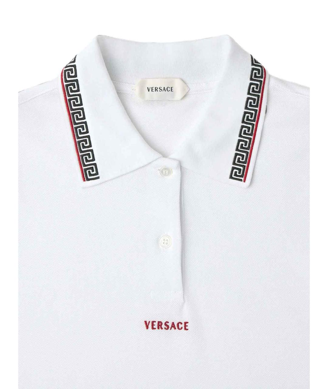 VERSACE Белая хлопковая футболка, фото 3