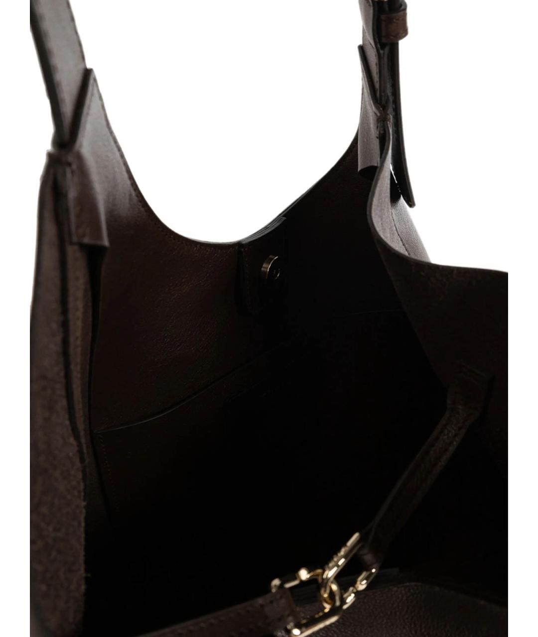 FURLA Коричневая кожаная сумка через плечо, фото 2
