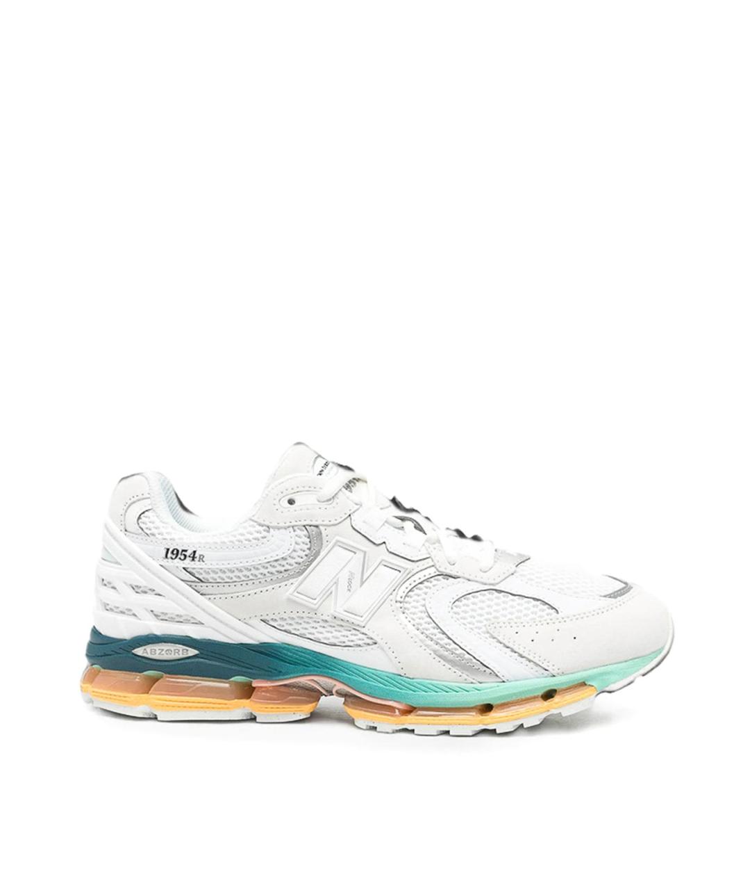 NEW BALANCE Белые текстильные низкие кроссовки / кеды, фото 1