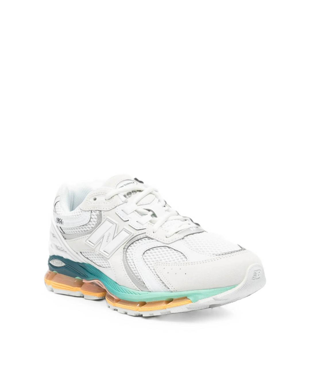 NEW BALANCE Белые текстильные низкие кроссовки / кеды, фото 2