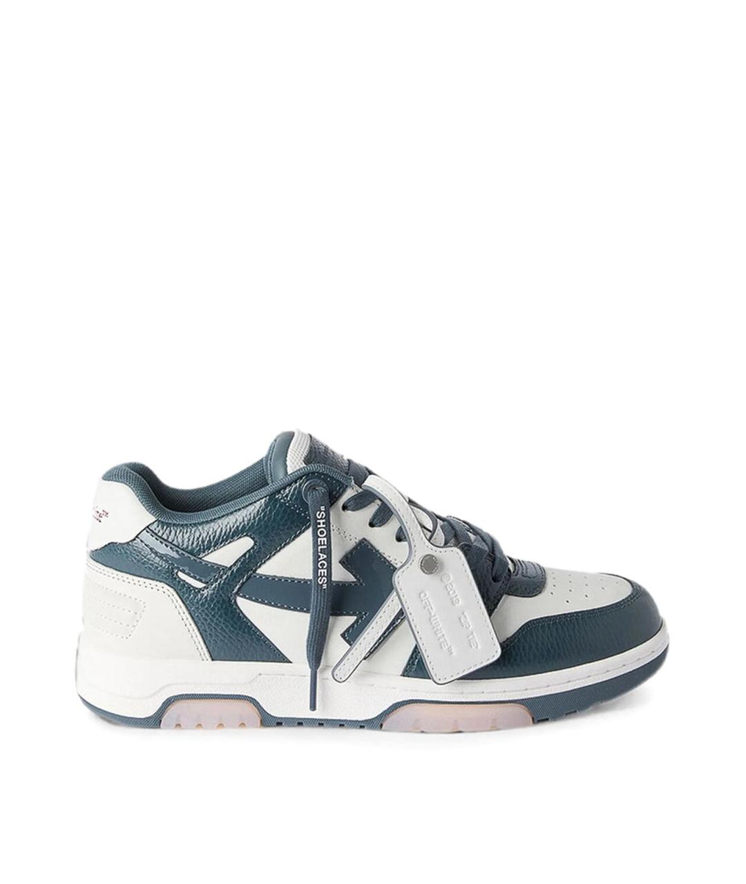 OFF-WHITE Белые резиновые низкие кроссовки / кеды, фото 1