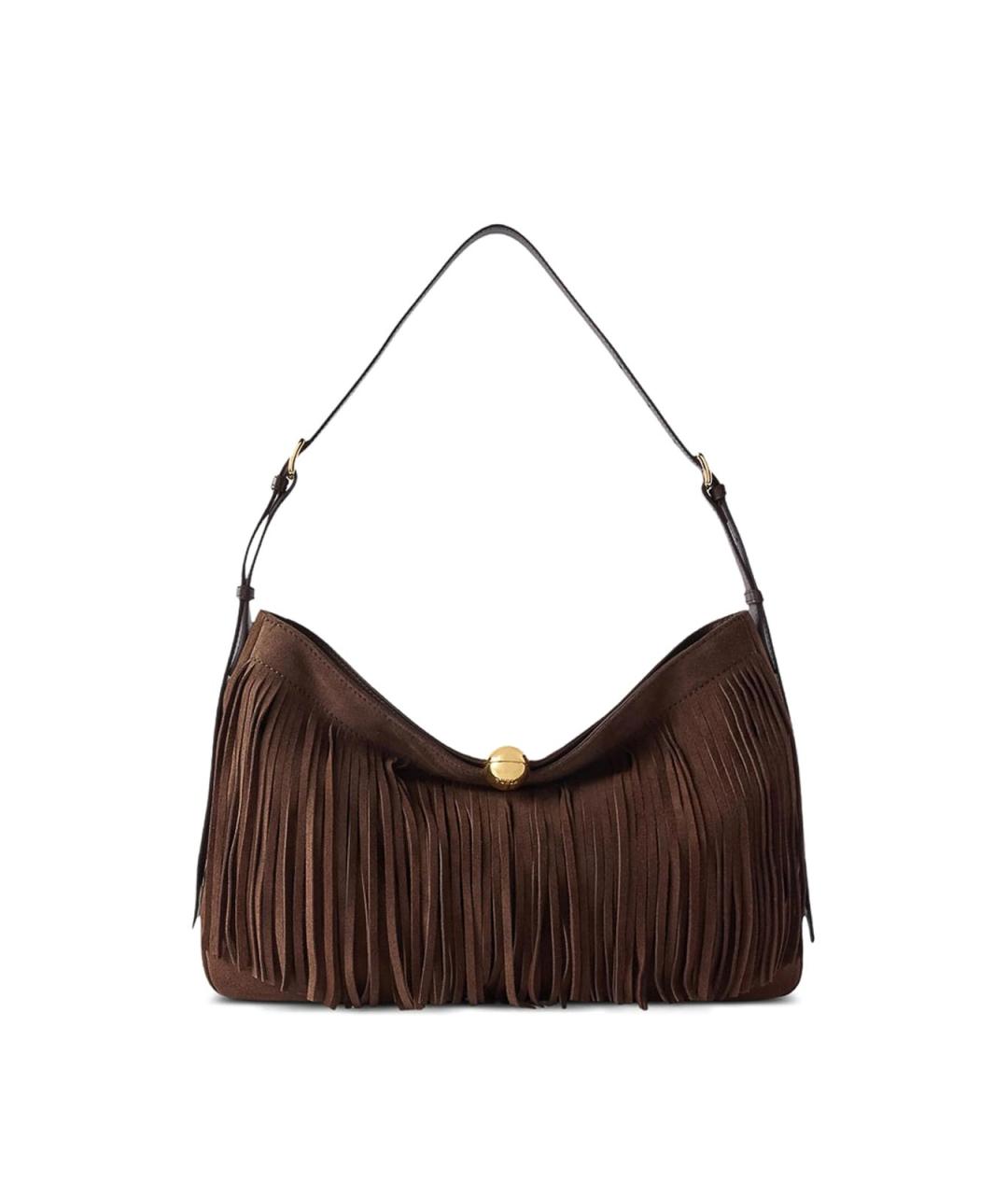 FURLA Коричневая замшевая сумка через плечо, фото 1