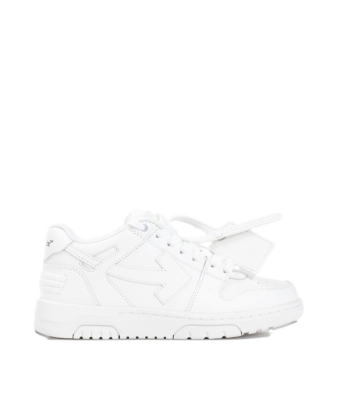 OFF-WHITE Белые резиновые кроссовки, фото 1