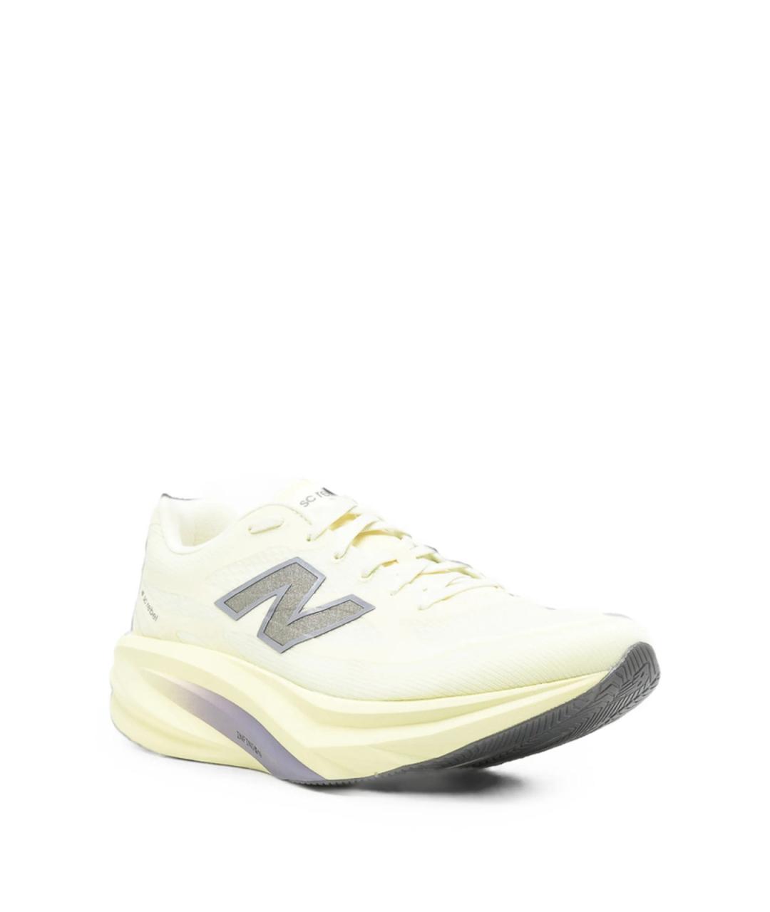 NEW BALANCE Желтые резиновые низкие кроссовки / кеды, фото 2