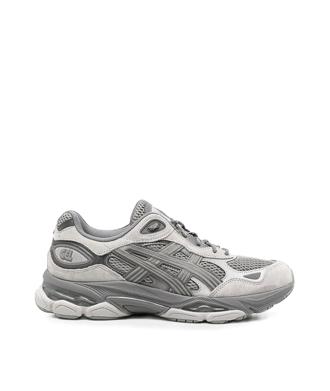 ASICS Серые резиновые низкие кроссовки / кеды, фото 1