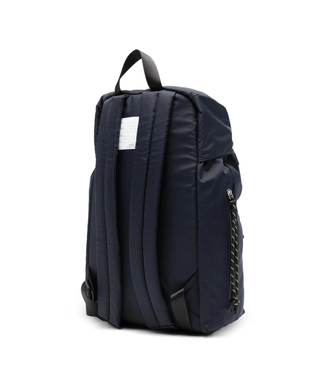 A.P.C. Темно-синий нейлоновый рюкзак, фото 5
