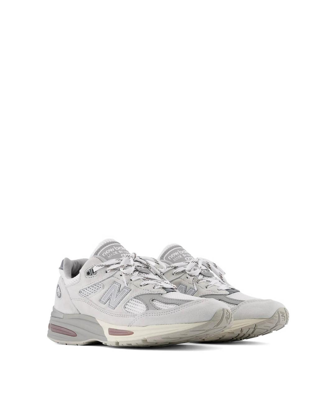 NEW BALANCE Белые замшевые низкие кроссовки / кеды, фото 2
