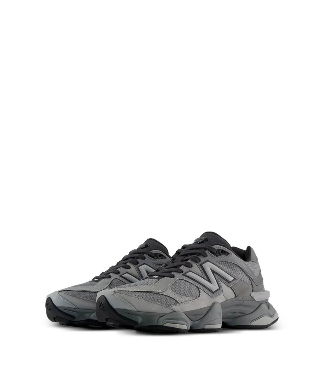 NEW BALANCE Серые замшевые низкие кроссовки / кеды, фото 2