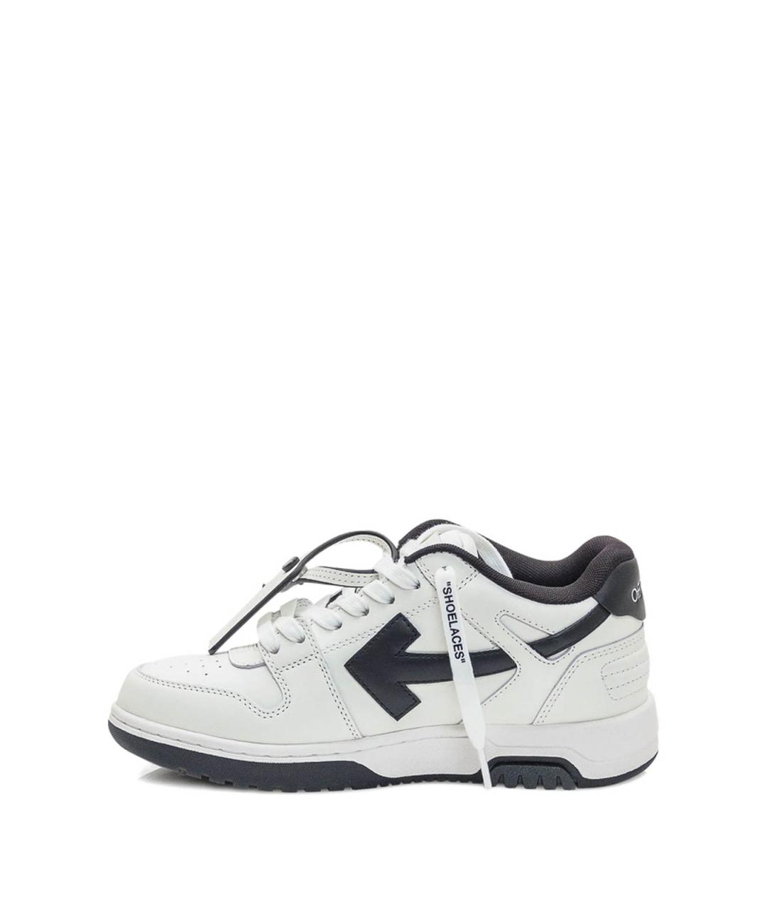 OFF-WHITE Белые кожаные кроссовки, фото 3