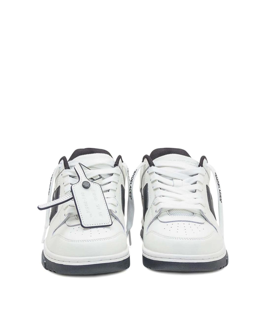 OFF-WHITE Белые кожаные кроссовки, фото 2