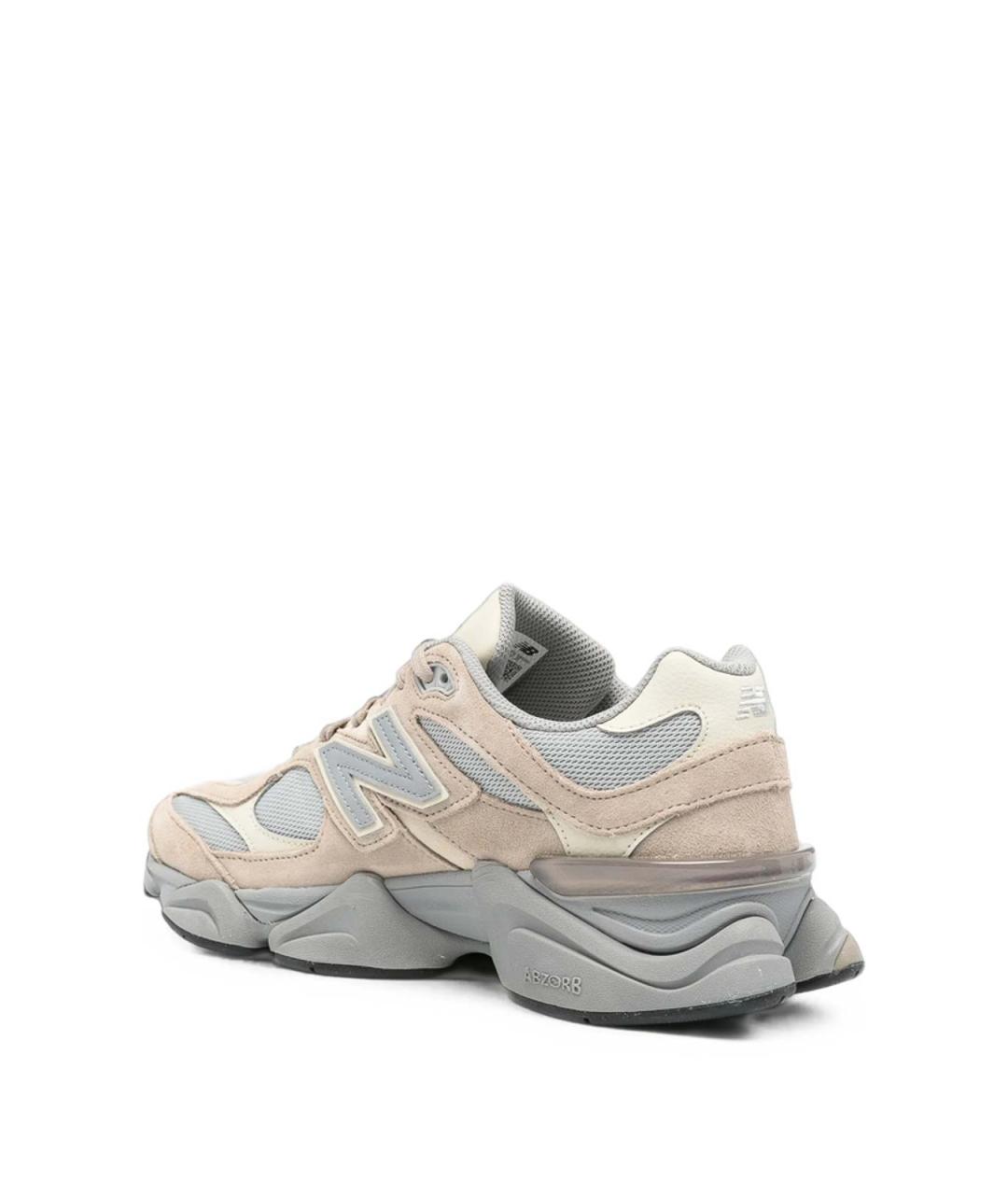 NEW BALANCE Серые замшевые низкие кроссовки / кеды, фото 2