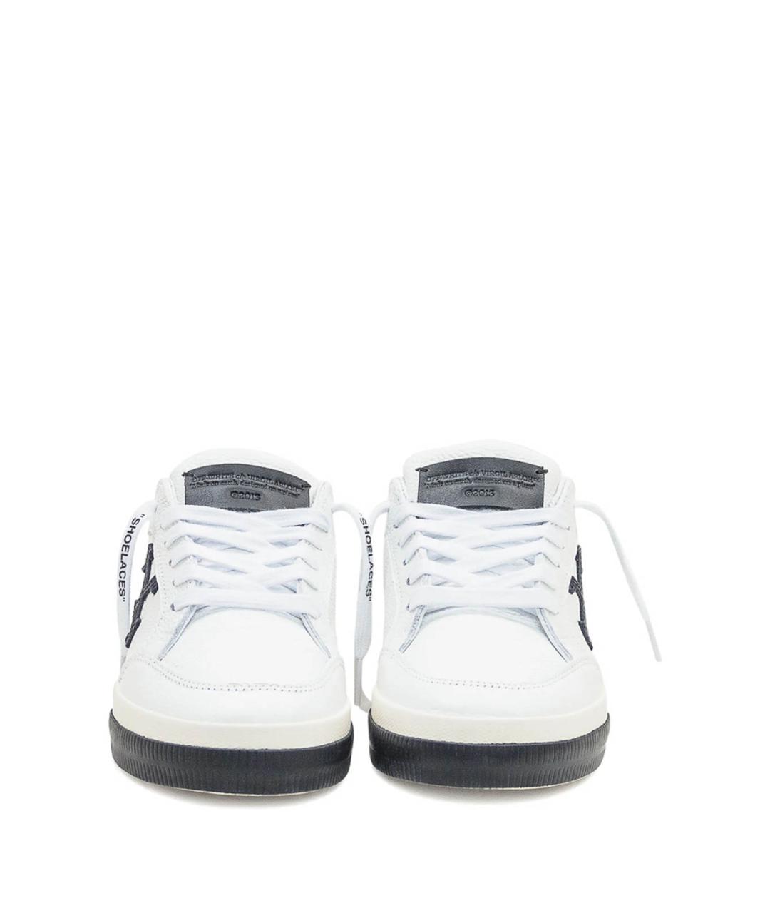 OFF-WHITE Белые кожаные кеды, фото 4