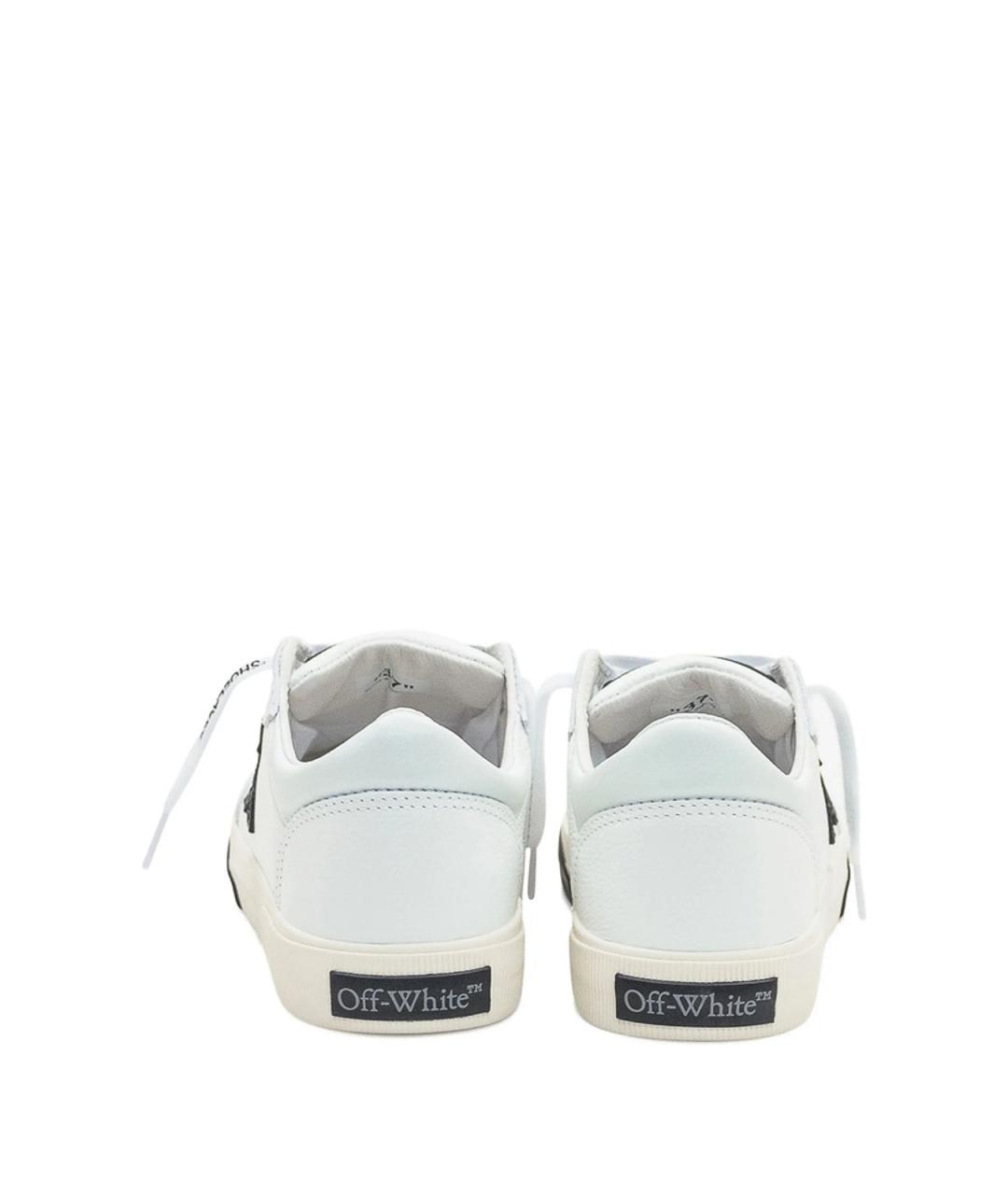OFF-WHITE Белые кожаные кеды, фото 3