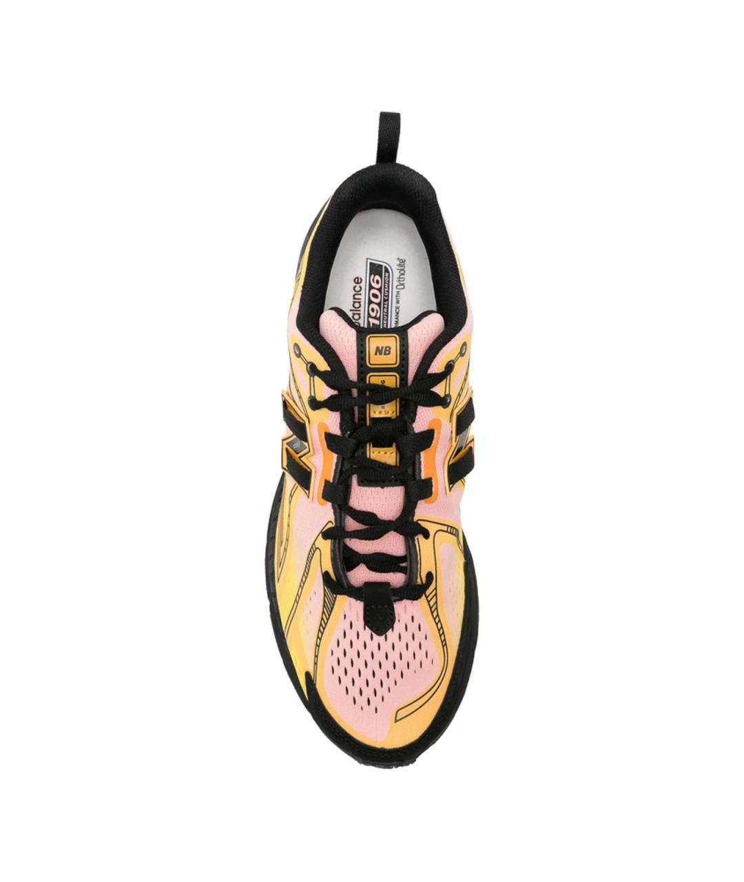 NEW BALANCE Желтые текстильные низкие кроссовки / кеды, фото 4