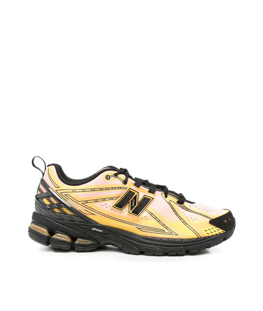NEW BALANCE Желтые текстильные низкие кроссовки / кеды, фото 1