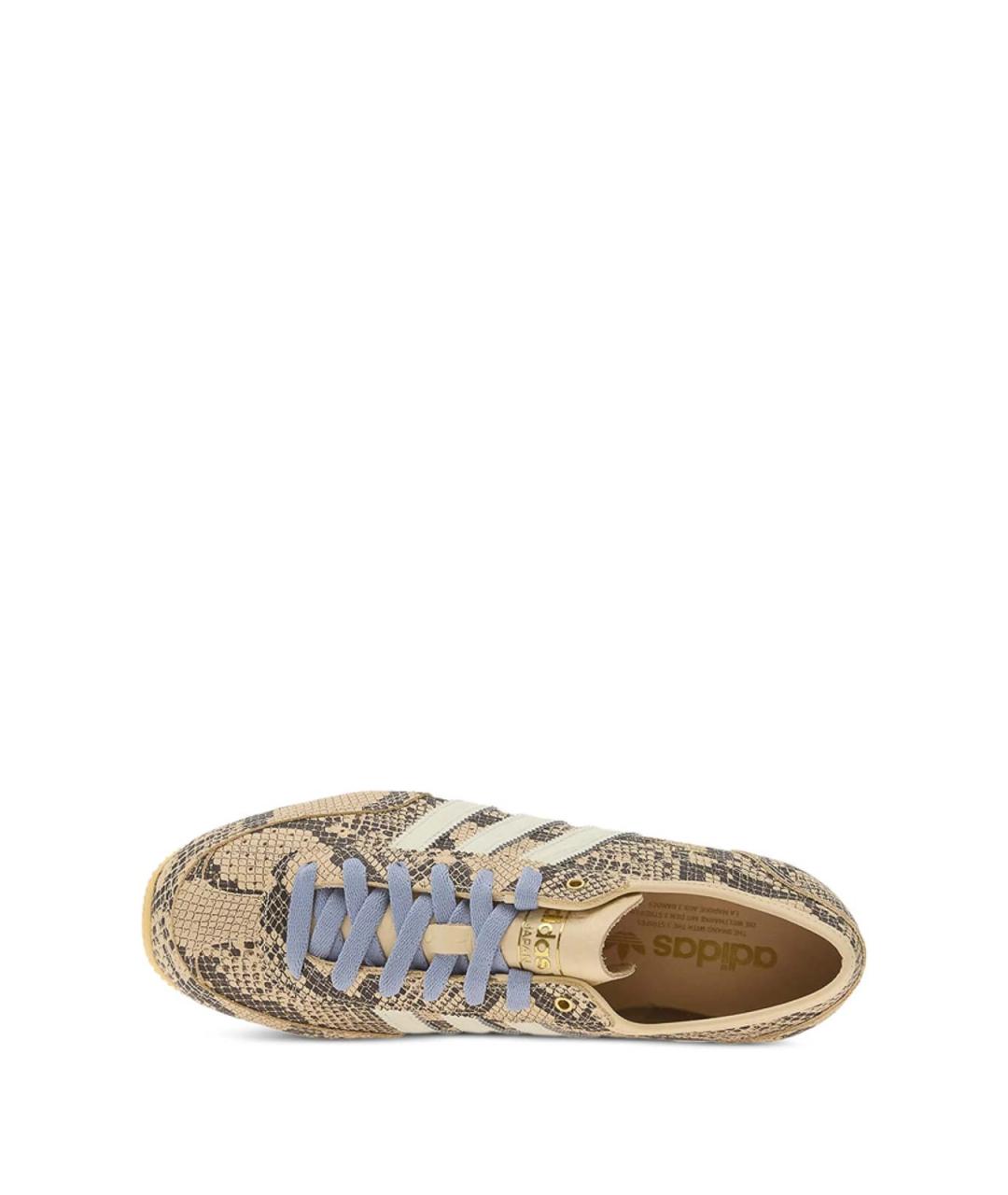ADIDAS Бежевые резиновые кроссовки, фото 4