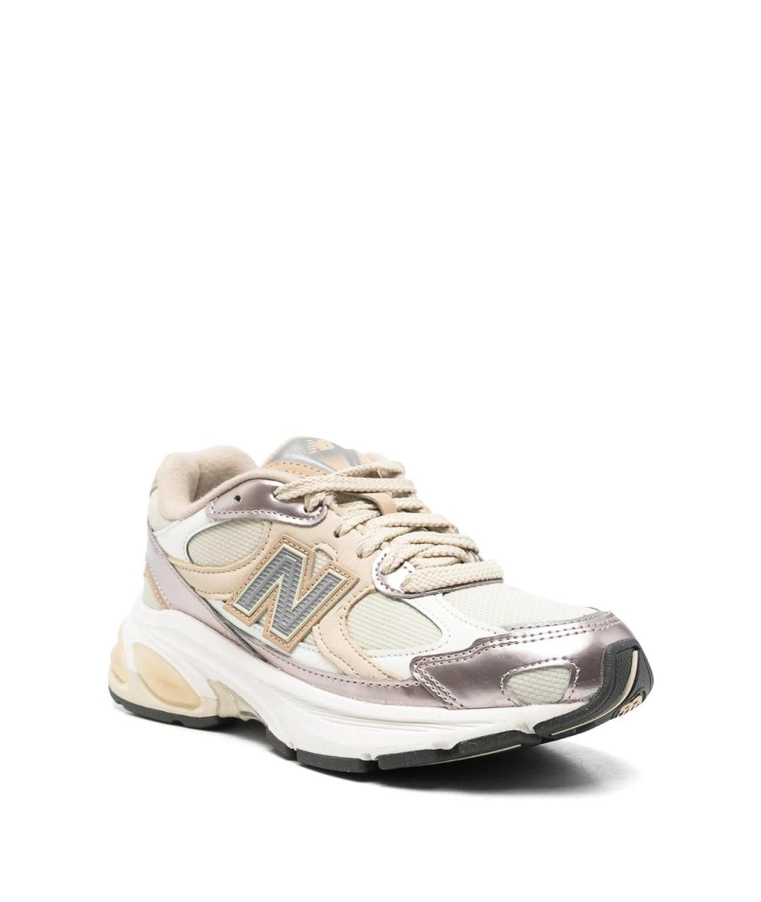 NEW BALANCE Бежевые текстильные кроссовки, фото 4