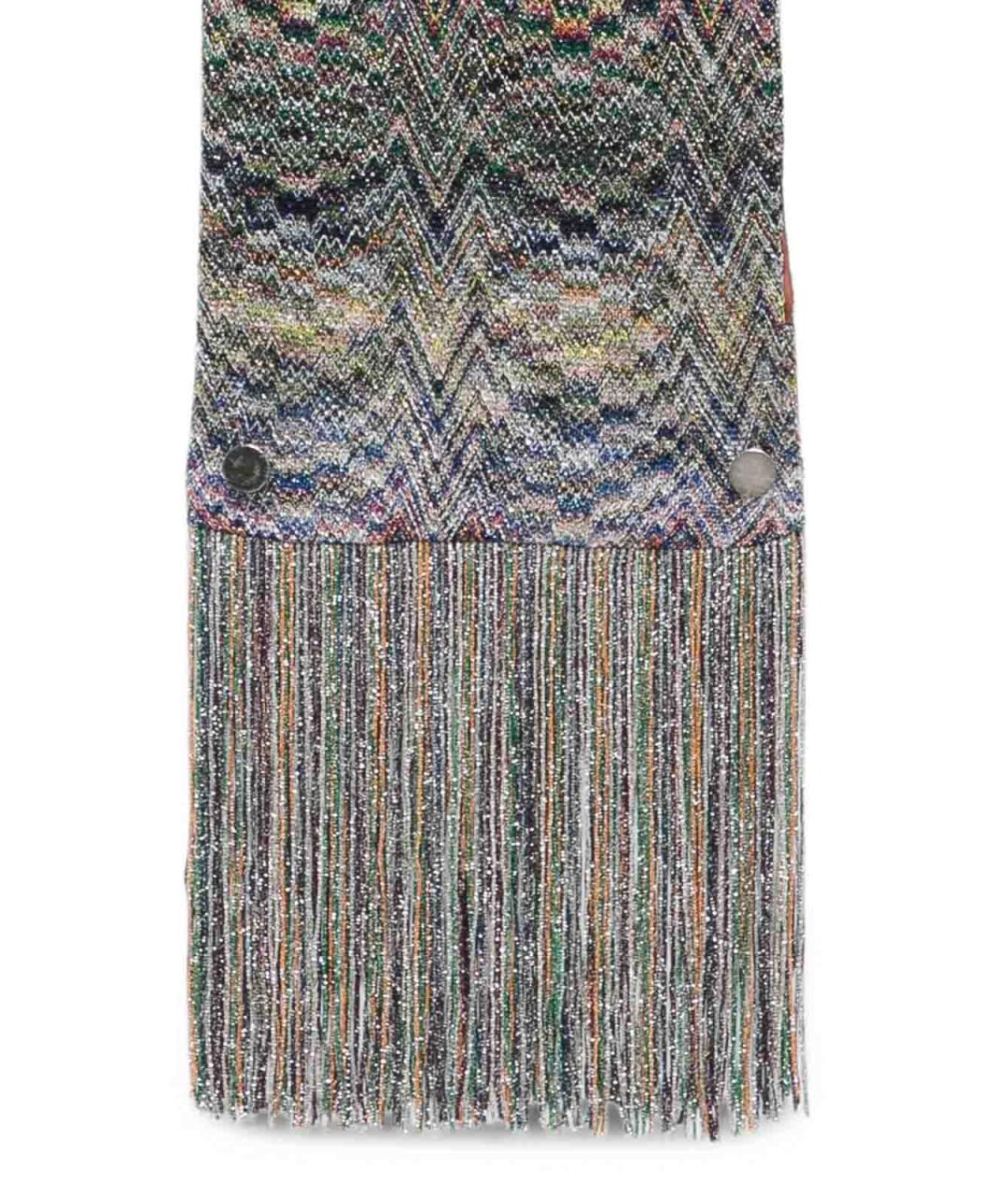 MISSONI Серый шерстяной шарф, фото 3