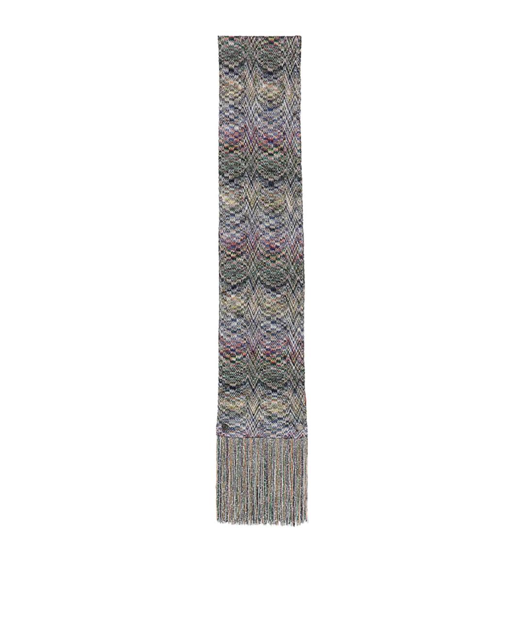 MISSONI Серый шерстяной шарф, фото 1