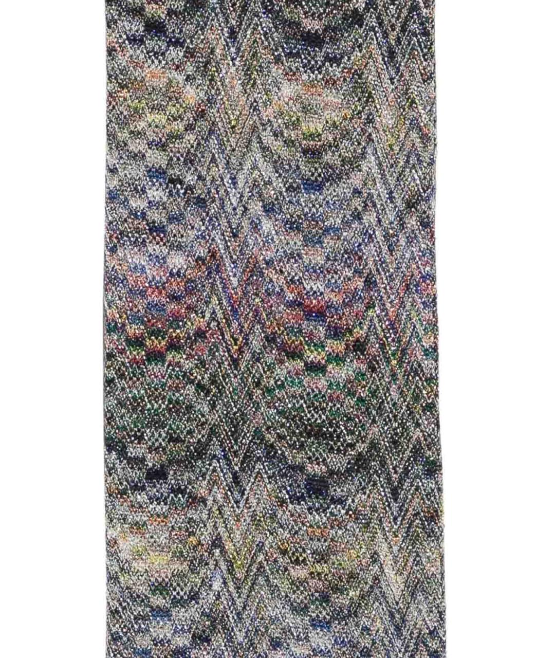 MISSONI Серый шерстяной шарф, фото 2