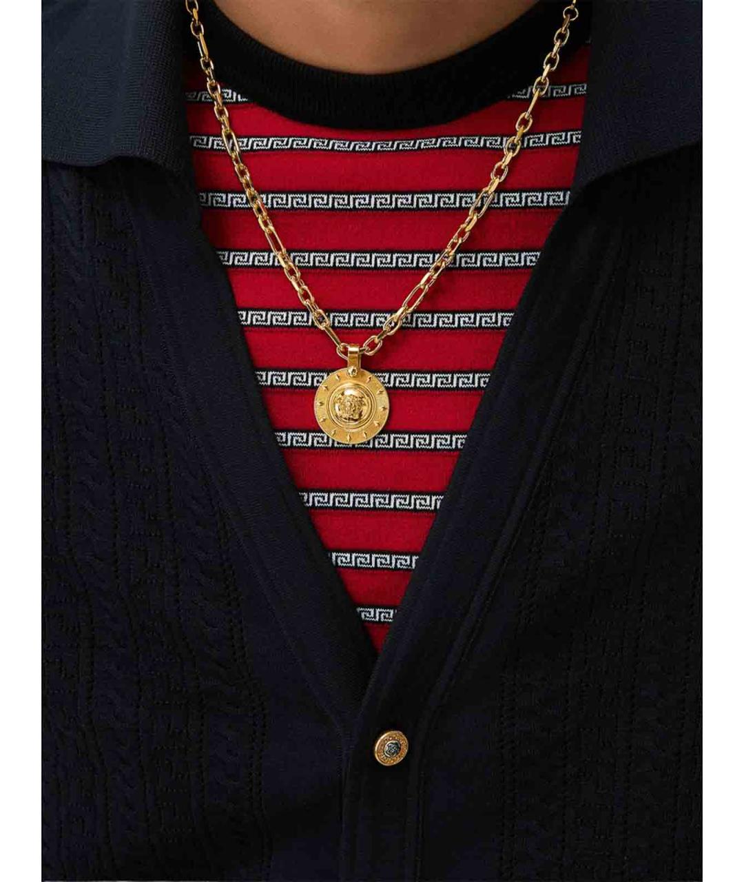 VERSACE Золотой латунный кулон, фото 4
