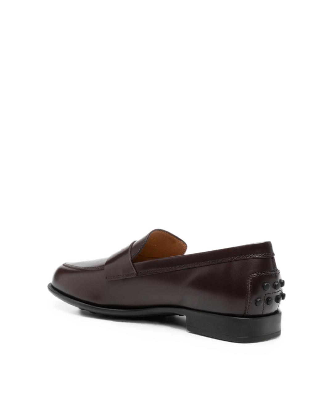 TOD'S Коричневые кожаные лоферы, фото 3