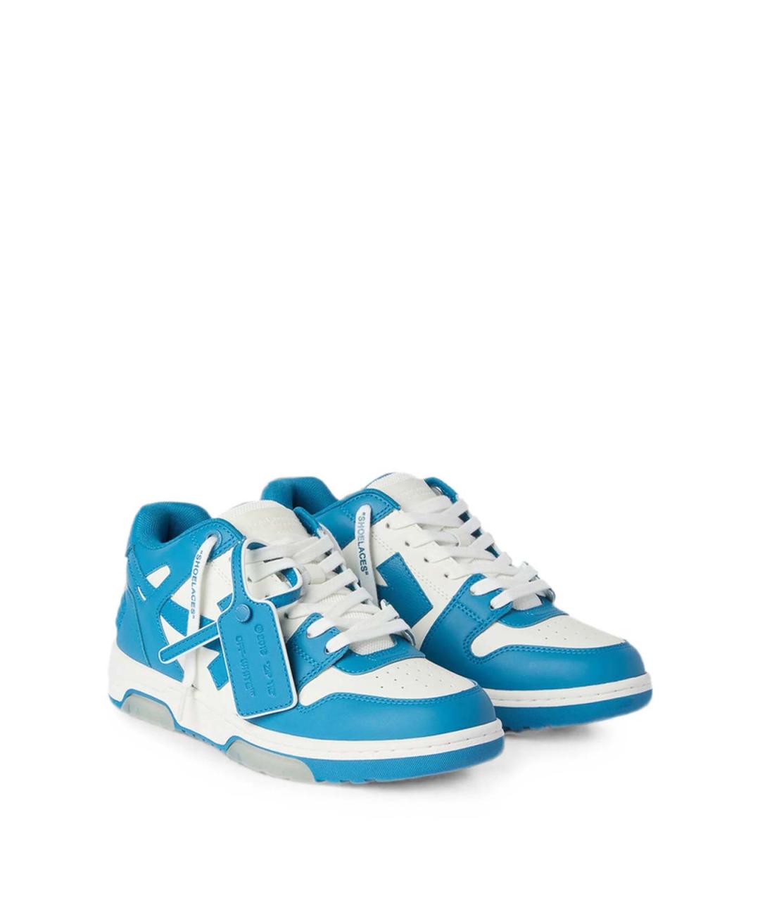 OFF-WHITE Мульти кожаные низкие кроссовки / кеды, фото 3