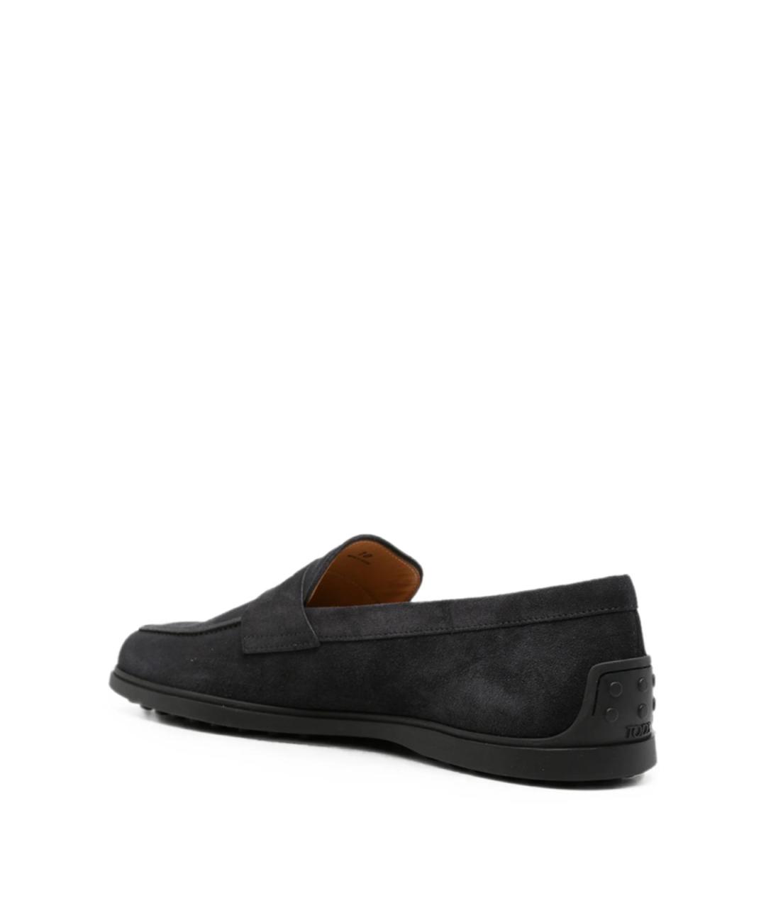 TOD'S Синие замшевые лоферы, фото 4