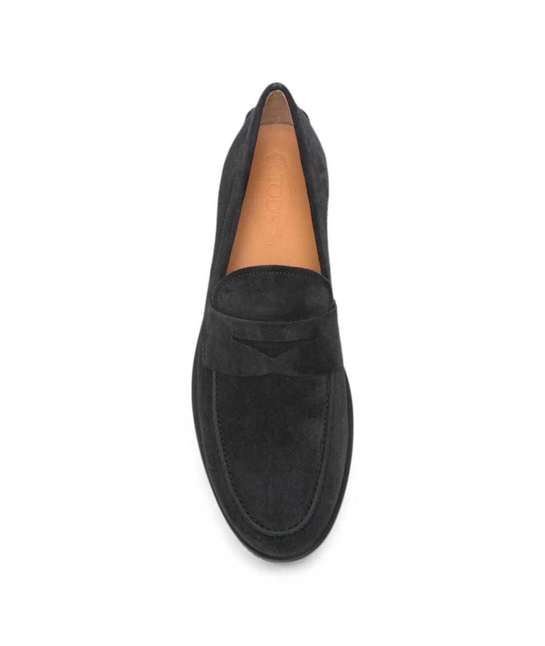 TOD'S Синие замшевые лоферы, фото 2