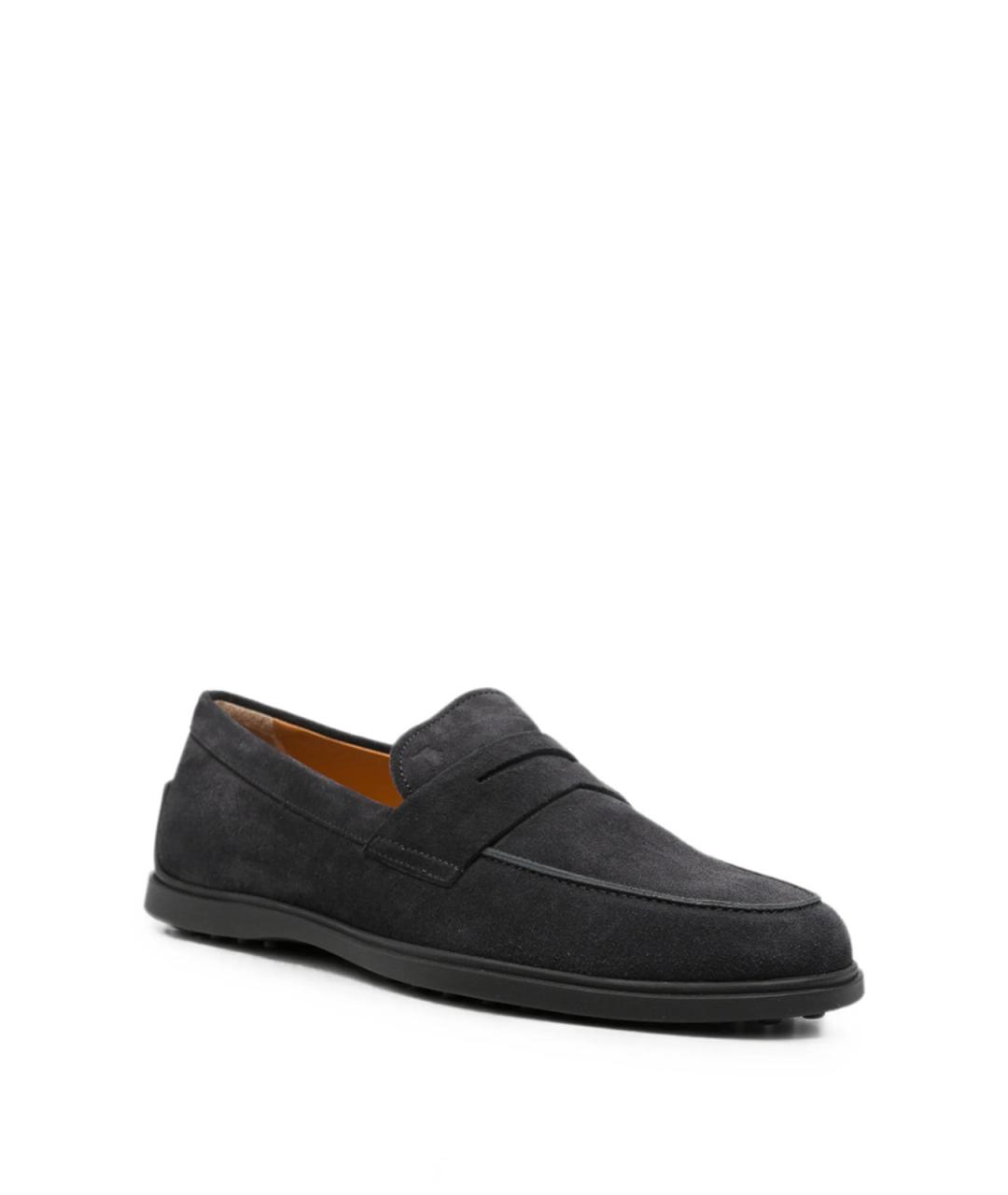 TOD'S Синие замшевые лоферы, фото 3