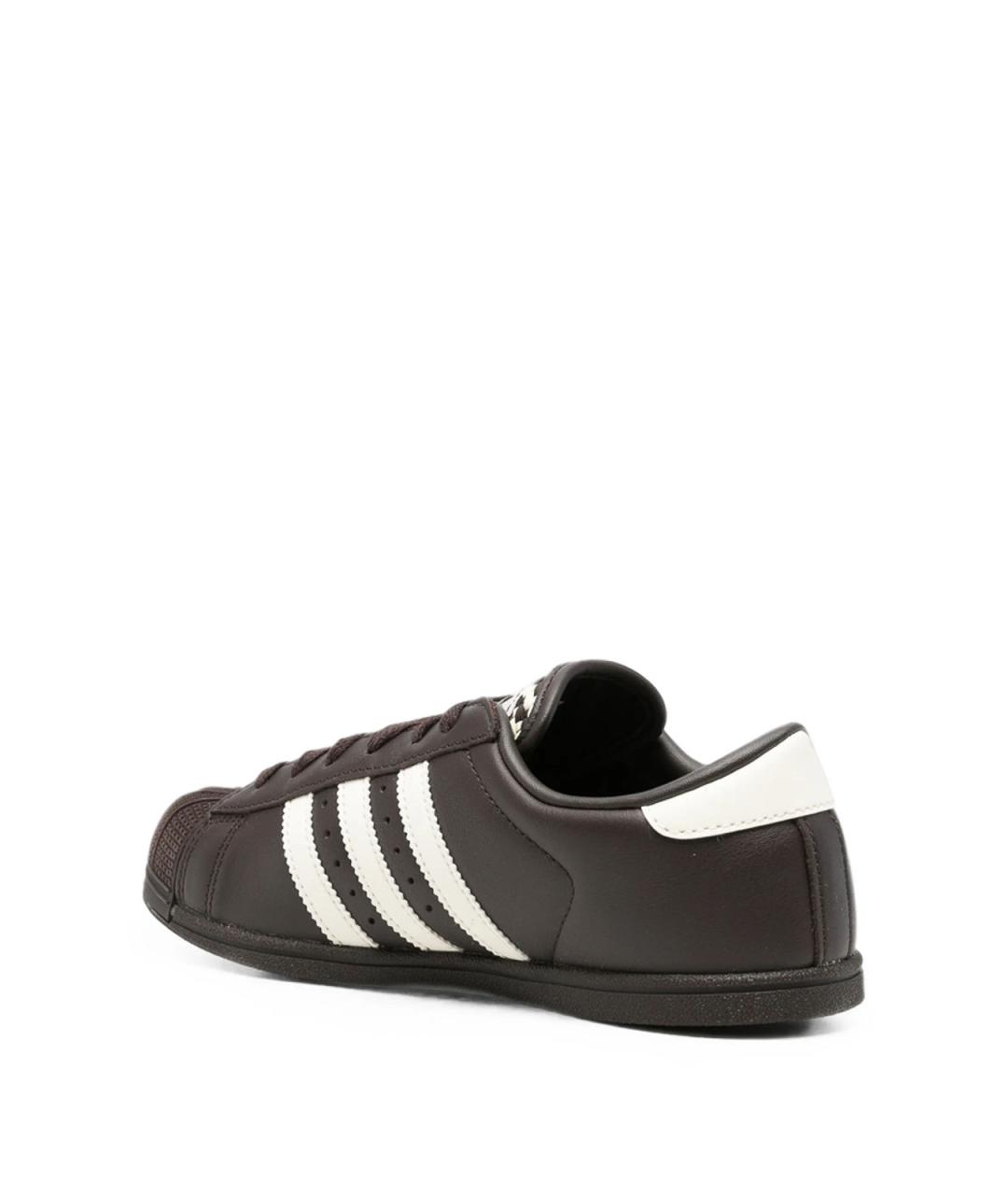 ADIDAS Черные кожаные кеды, фото 3